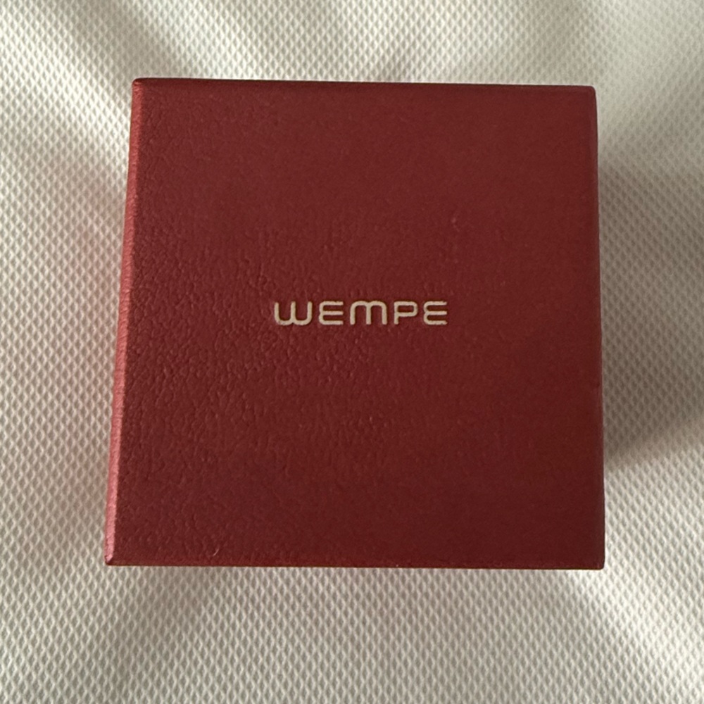 Wempe Earring Red Jewelry Box & inside box